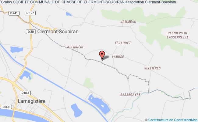 plan association Societe Communale De Chasse De Clermont-soubiran Clermont-Soubiran