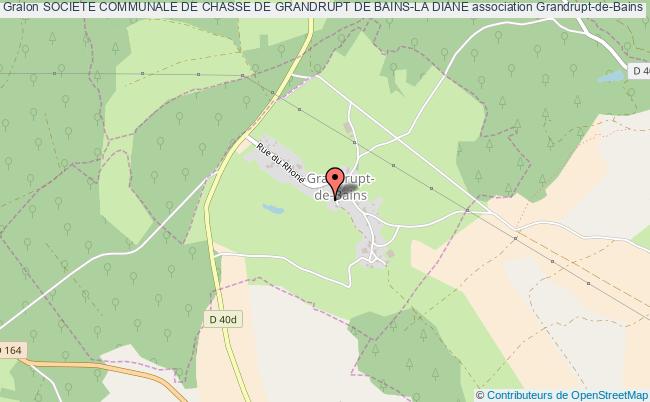 plan association Societe Communale De Chasse De Grandrupt De Bains-la Diane Grandrupt-de-Bains