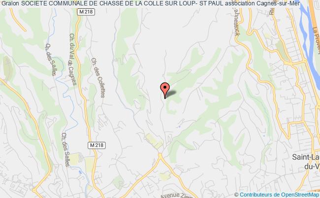 plan association Societe Communale De Chasse De La Colle Sur Loup- St Paul Cagnes-sur-Mer