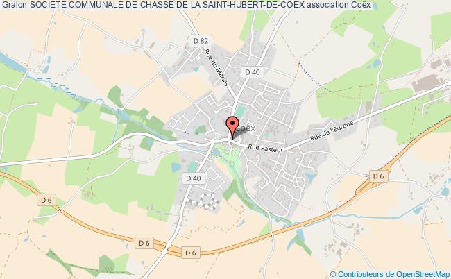 plan association Societe Communale De Chasse De La Saint-hubert-de-coex Coëx