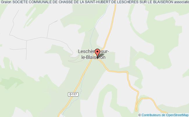 plan association Societe Communale De Chasse De La Saint-hubert De LeschÈres Sur Le Blaiseron Leschères-sur-le-Blaiseron