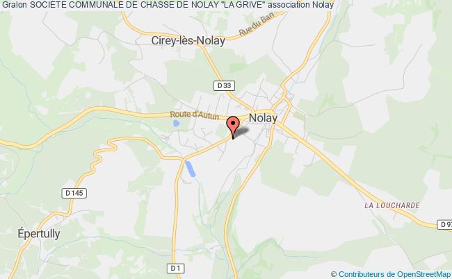 plan association Societe Communale De Chasse De Nolay "la Grive" Nolay