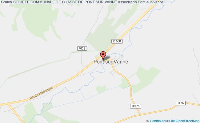 plan association Societe Communale De Chasse De Pont Sur Vanne Pont-sur-Vanne