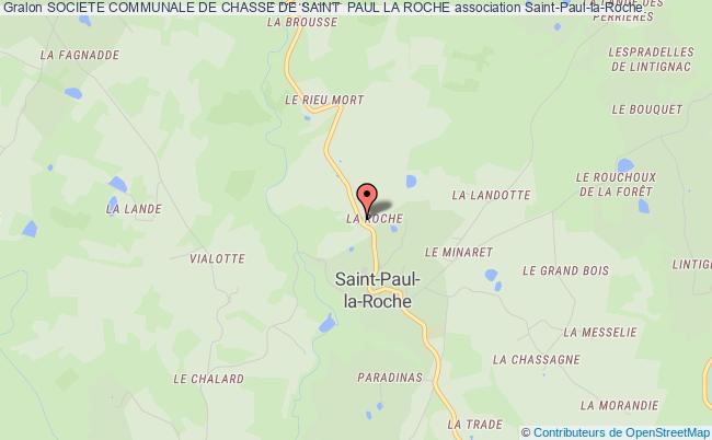 plan association Societe Communale De Chasse De Saint  Paul La Roche Saint-Paul-la-Roche