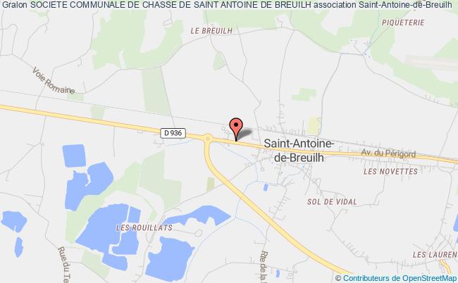 plan association Societe Communale De Chasse De Saint Antoine De Breuilh Saint-Antoine-de-Breuilh