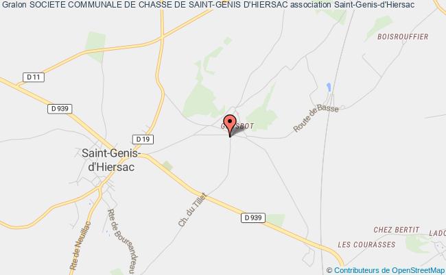 plan association Societe Communale De Chasse De Saint-genis D'hiersac Saint-Genis-d'Hiersac
