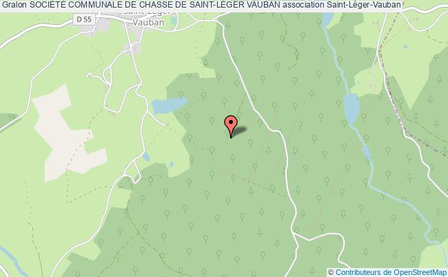 plan association SociÉtÉ Communale De Chasse De Saint-lÉger Vauban Saint-Léger-Vauban