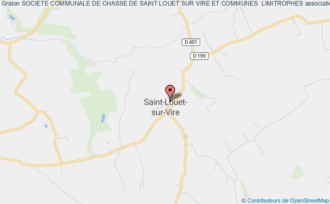 plan association Societe Communale De Chasse De Saint Louet Sur Vire Et Communes  Limitrophes Saint-Louet-sur-Vire