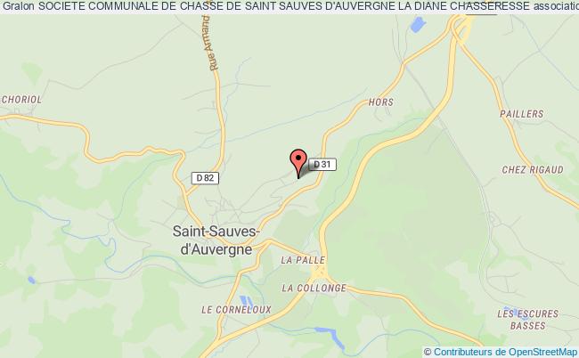 plan association Societe Communale De Chasse De Saint Sauves D'auvergne La Diane Chasseresse Saint-Sauves-d'Auvergne