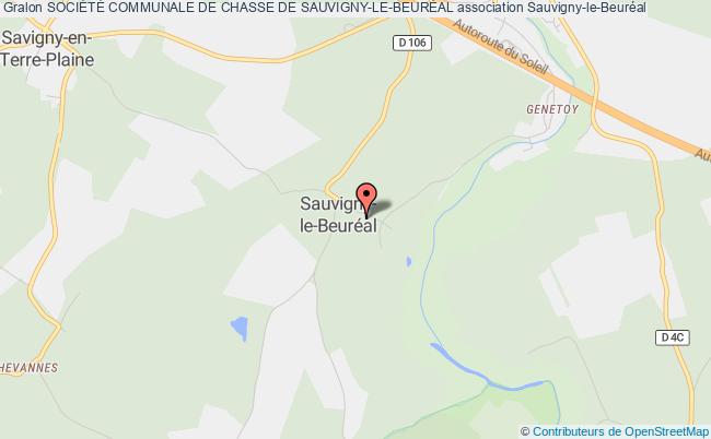 plan association SociÉtÉ Communale De Chasse De Sauvigny-le-beurÉal Sauvigny-le-Beuréal