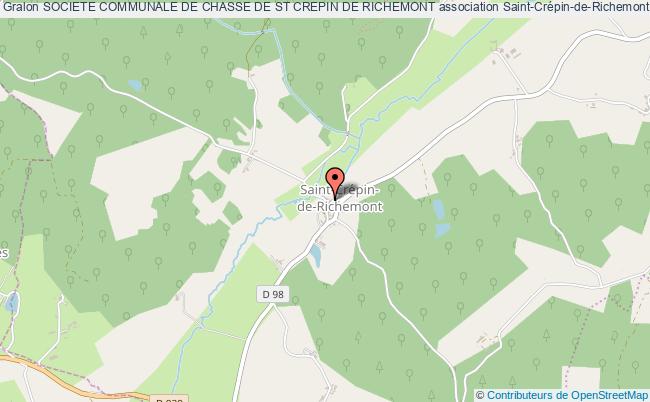 plan association Societe Communale De Chasse De St Crepin De Richemont Saint-Crépin-de-Richemont