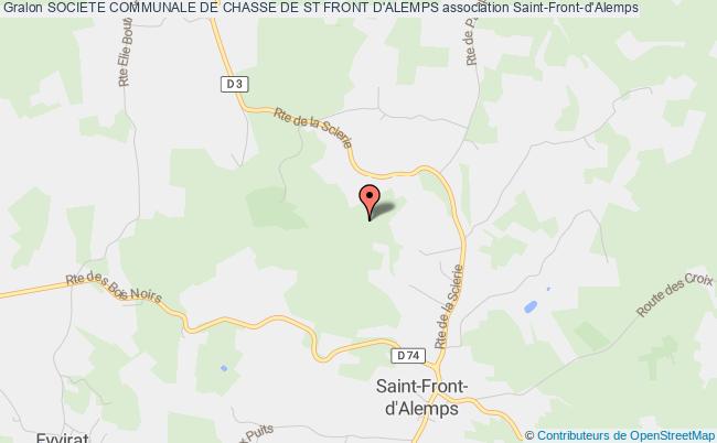 plan association Societe Communale De Chasse De St Front D'alemps Saint-Front-d'Alemps