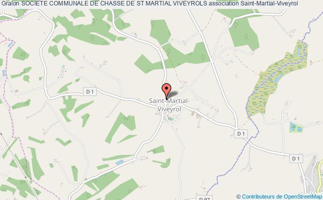 plan association Societe Communale De Chasse De St Martial Viveyrols Saint-Martial-Viveyrol