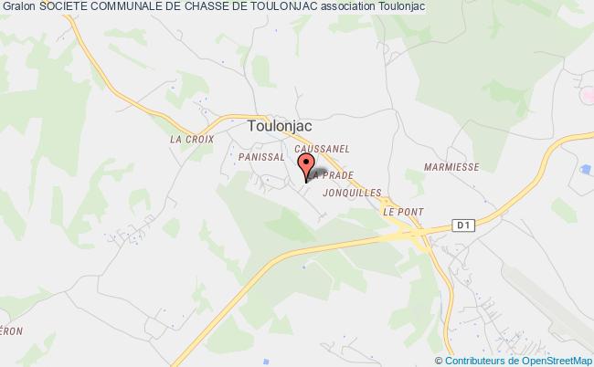 plan association Societe Communale De Chasse De Toulonjac Toulonjac
