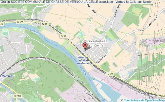 plan association Societe Communale De Chasse De Vernou-la-celle Vernou-la-Celle-sur-Seine
