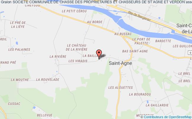 plan association Societe Communale De Chasse Des Proprietaires Et Chasseurs De St Agne Et Verdon Saint-Agne