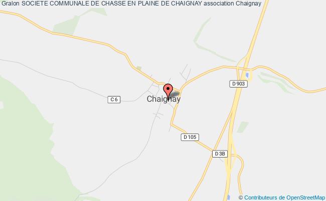 plan association Societe Communale De Chasse En Plaine De Chaignay Chaignay