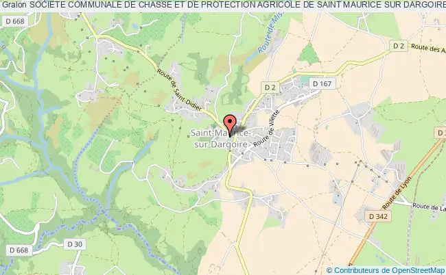 plan association Societe Communale De Chasse Et De Protection Agricole De Saint Maurice Sur Dargoire CHABANIERE