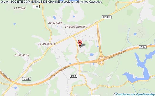 plan association Societe Communale De Chasse Gimel-les-Cascades