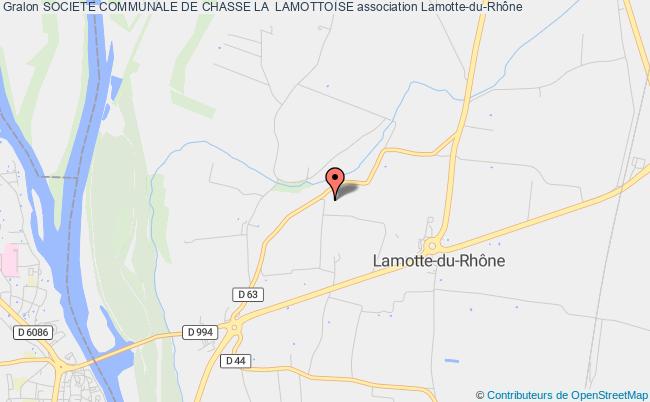 plan association Societe Communale De Chasse La  Lamottoise Lamotte-du-Rhône