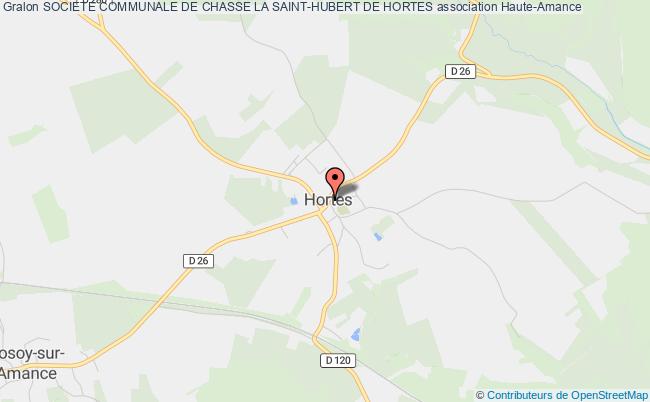 plan association Societe Communale De Chasse La Saint-hubert De Hortes Haute-Amance