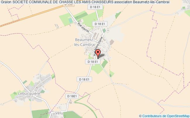 plan association Societe Communale De Chasse Les Amis Chasseurs Beaumetz-lès-Cambrai