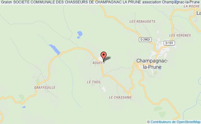 plan association Societe Communale Des Chasseurs De Champagnac La Prune Champagnac-la-Prune