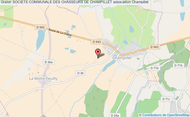 plan association Societe Communale Des Chasseurs De Champillet Champillet