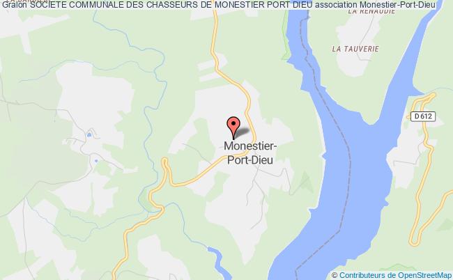 plan association Societe Communale Des Chasseurs De Monestier Port Dieu Monestier-Port-Dieu