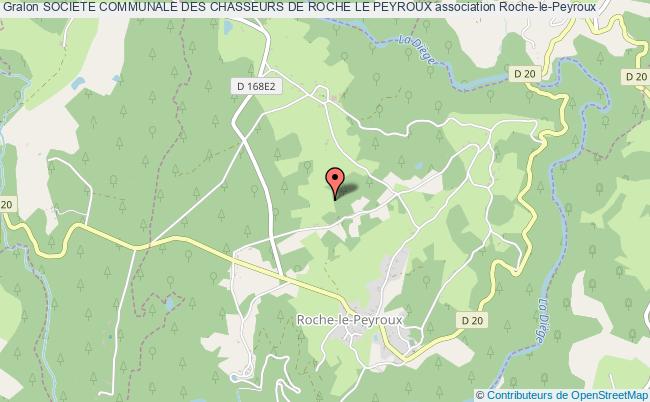 plan association Societe Communale Des Chasseurs De Roche Le Peyroux Roche-le-Peyroux