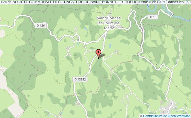 plan association Societe Communale Des Chasseurs De Saint Bonnet Les Tours Saint-Bonnet-les-Tours-de-Merle