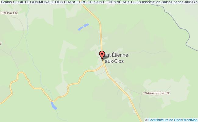 plan association Societe Communale Des Chasseurs De Saint Etienne Aux Clos Saint-Étienne-aux-Clos