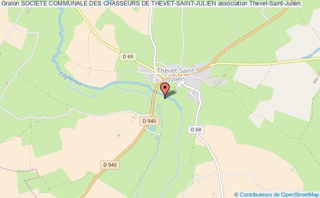 plan association Societe Communale Des Chasseurs De Thevet-saint-julien Thevet-Saint-Julien