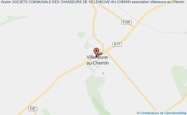 plan association Societe Communale Des Chasseurs De Villeneuve-au-chemin Villeneuve-au-Chemin