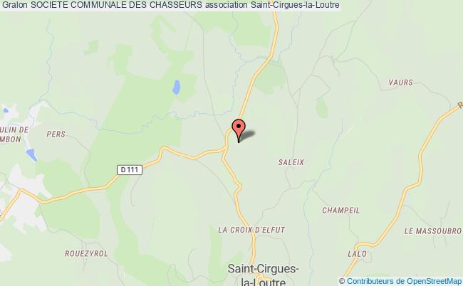 plan association Societe Communale Des Chasseurs Saint-Cirgues-la-Loutre