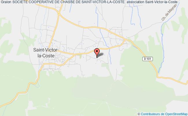 plan association Societe Cooperative De Chasse De Saint-victor-la-coste. Saint-Victor-la-Coste