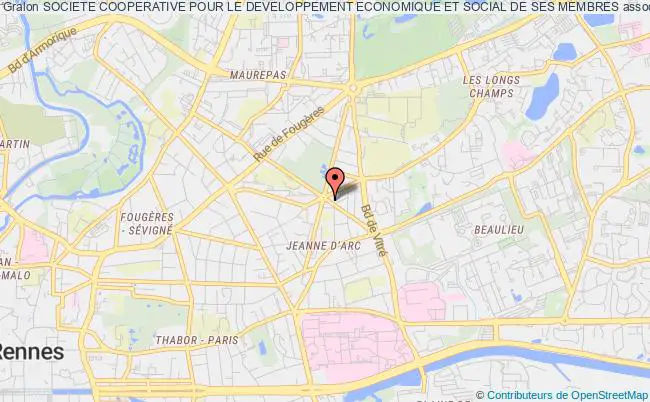plan association Societe Cooperative Pour Le Developpement Economique Et Social De Ses Membres Rennes