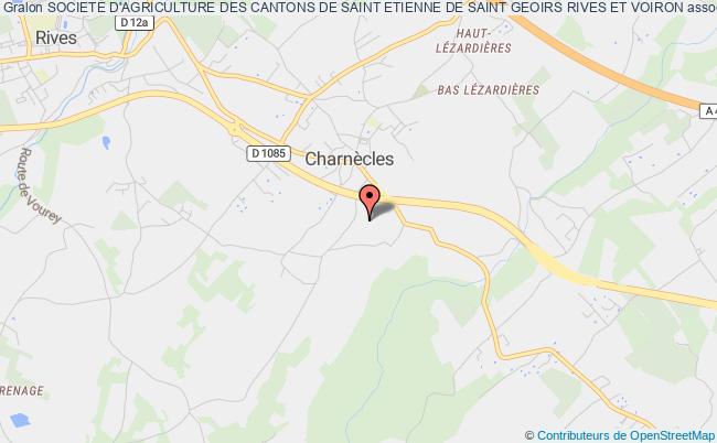 plan association Societe D'agriculture Des Cantons De Saint Etienne De Saint Geoirs Rives Et Voiron Charnècles