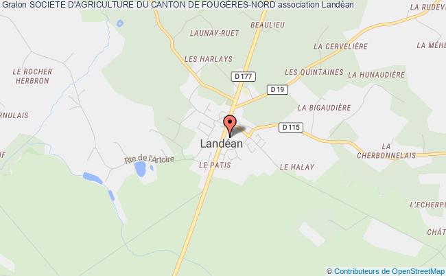 plan association Societe D'agriculture Du Canton De FougÈres-nord Landéan
