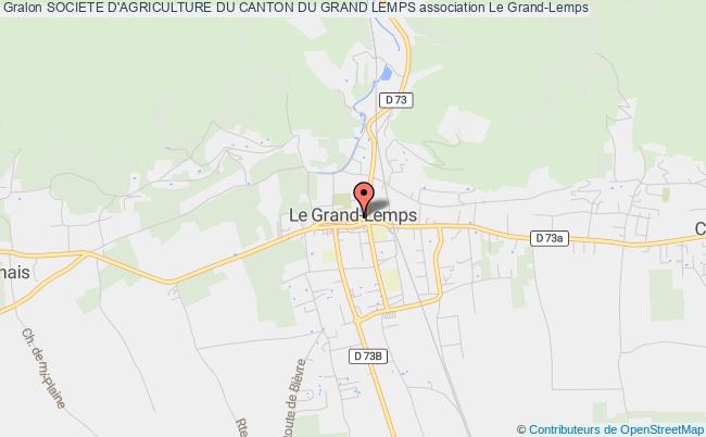 plan association Societe D'agriculture Du Canton Du Grand Lemps Le    Grand-Lemps