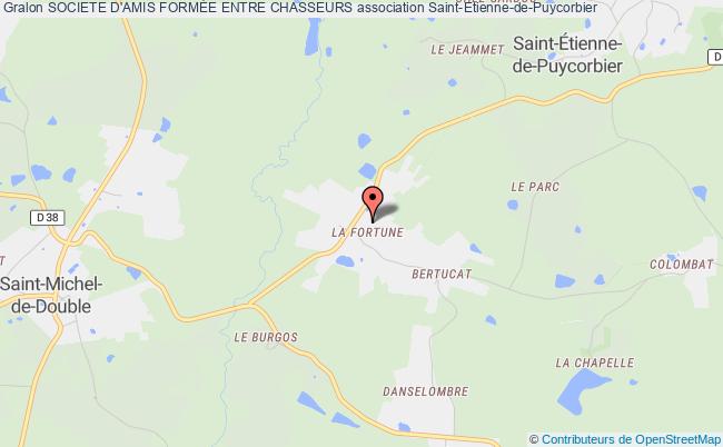 plan association Societe D'amis FormÉe Entre Chasseurs Saint-Étienne-de-Puycorbier