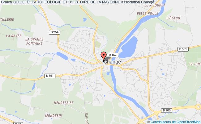 plan association Societe D'archeologie Et D'histoire De La Mayenne Changé