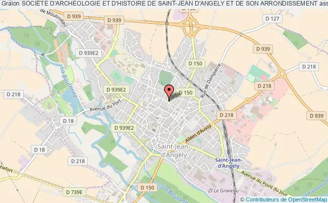 plan association SociÉtÉ D'archÉologie Et D'histoire De Saint-jean D'angely Et De Son Arrondissement Saint-Jean-d'Angély