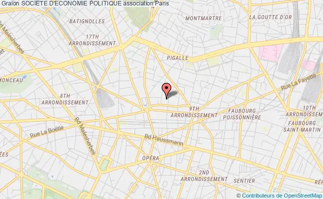 plan association Societe D'economie Politique Paris