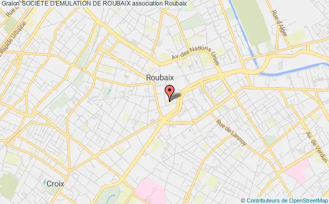 plan association Societe D'emulation De Roubaix Roubaix