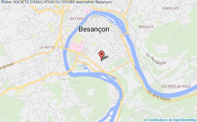 plan association Societe D'emulation Du Doubs Besançon cedex 6