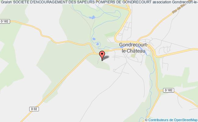plan association Societe D'encouragement Des Sapeurs Pompiers De Gondrecourt Gondrecourt-le-Château