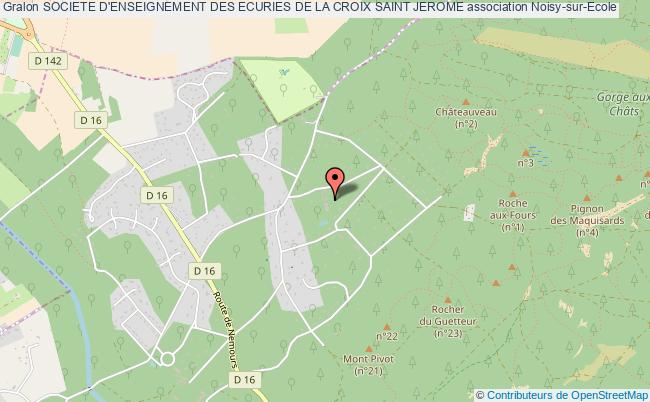 plan association Societe D'enseignement Des Ecuries De La Croix Saint Jerome Noisy-sur-École