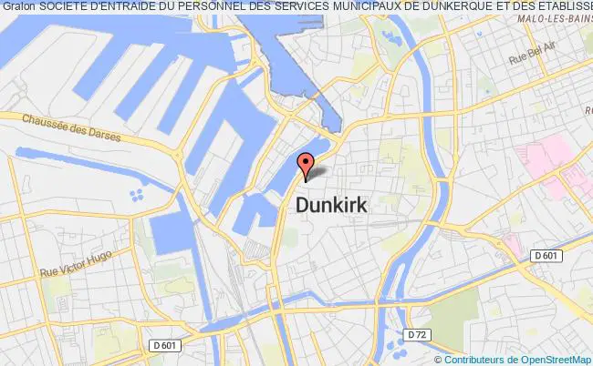 plan association Societe D'entraide Du Personnel Des Services Municipaux De Dunkerque Et Des Etablissements Publics Communaux Dunkerque