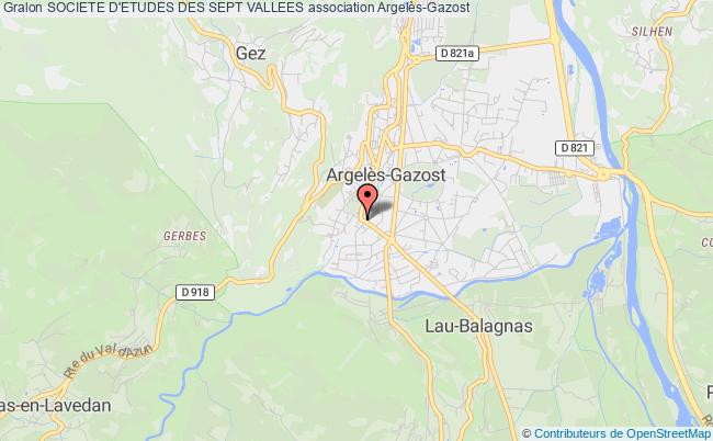 plan association Societe D'etudes Des Sept Vallees Argelès-Gazost